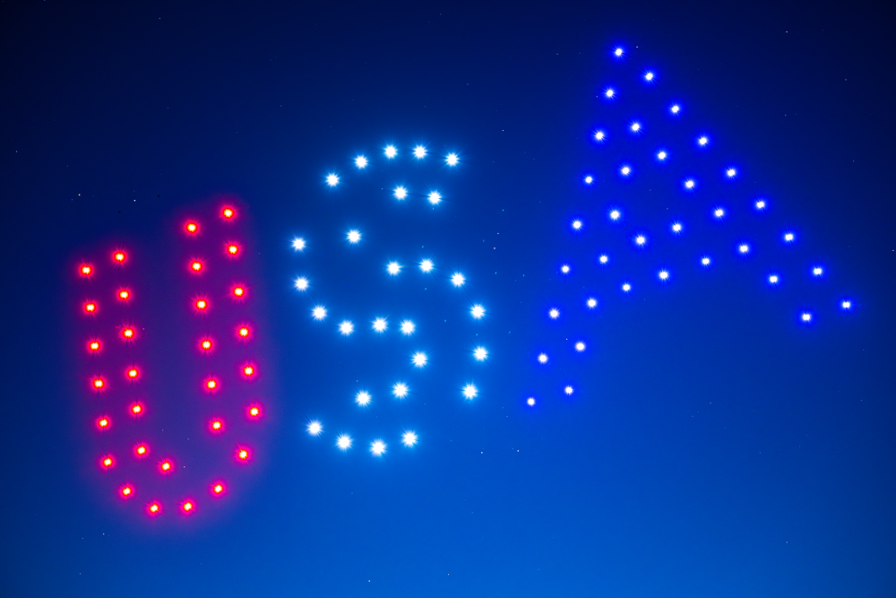 Illuminated Letters: USA in Light and Flight