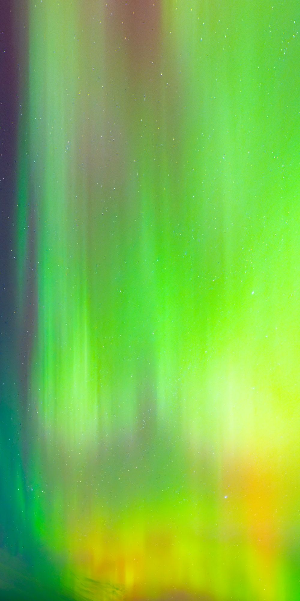 Northern Lights Over Bay Harbor: Emerald Curtain